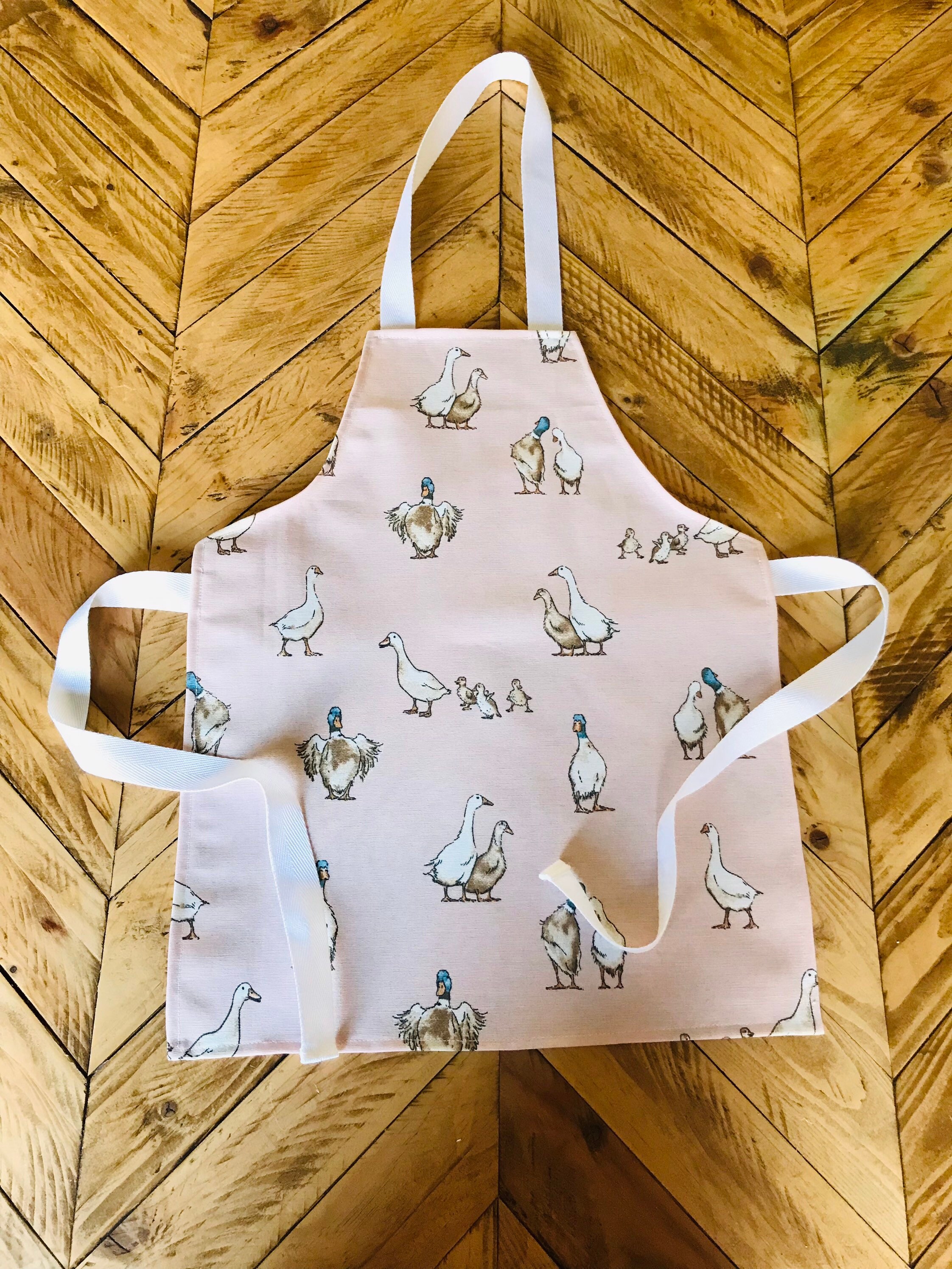 Duck Children Apron, Duck Toddler Apron, Geese Apron, Handmade Ducks