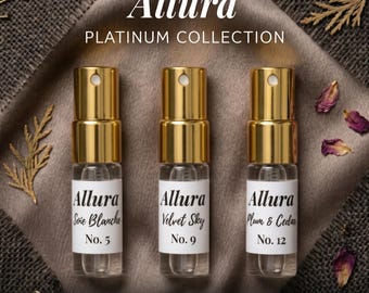 Perfume Samples- Fragrance Samples- Gift For Girlfriend, Wife, Bride- Travel Size Spray Atomizer- Mini Perfume Set