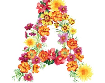 Buchstabe ein Druck - Kindergarten Kunst