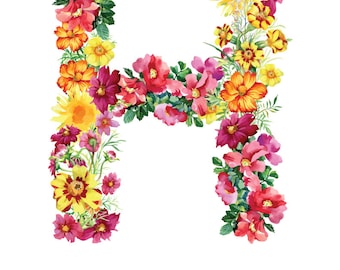 Impresión de letra H - Harper Nursery Art - 11x14in