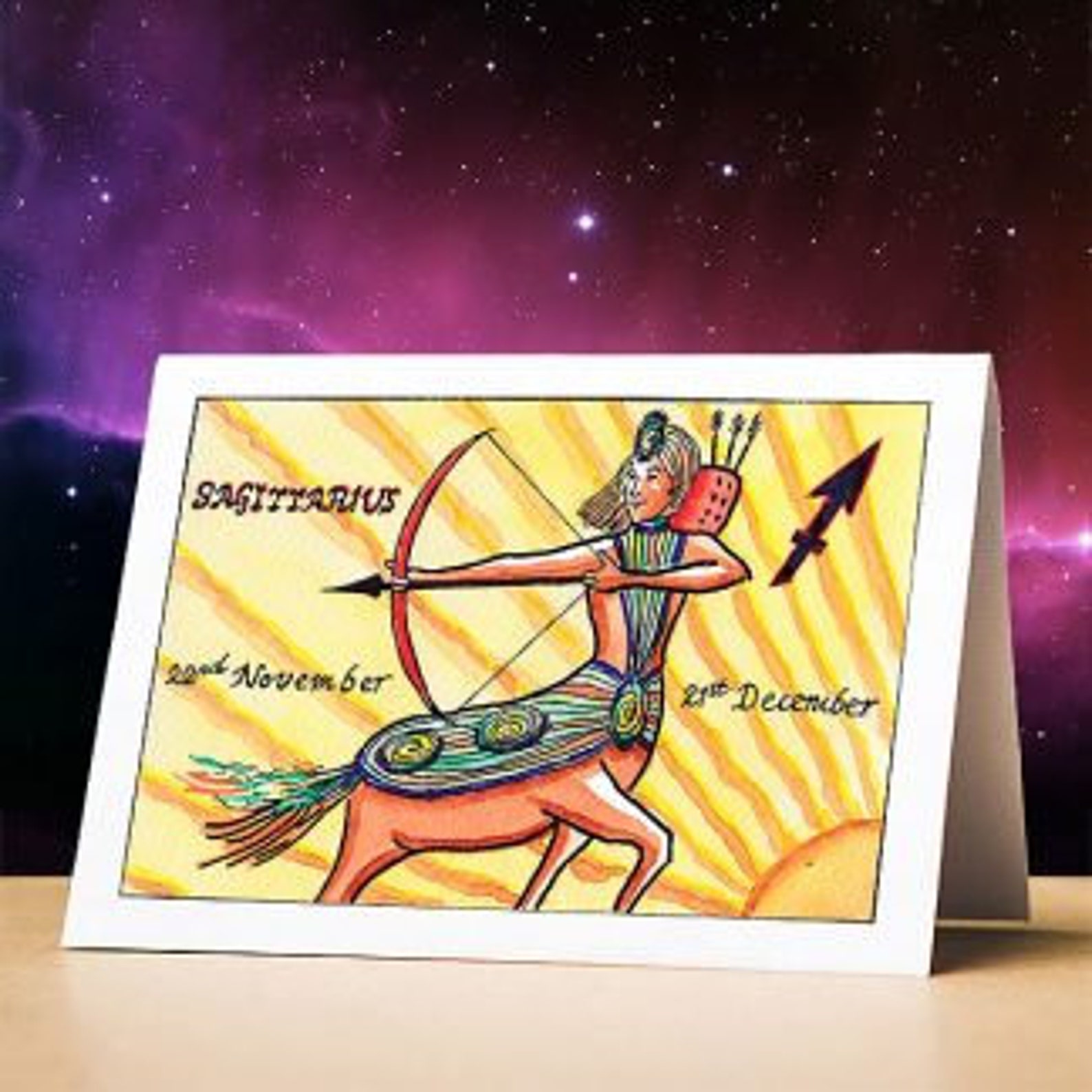 Astrology Birthday Cards Set All 12 Zodiac Signs Stationery Etsy UK