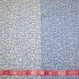 Quilting Cotton Calico Blue/White