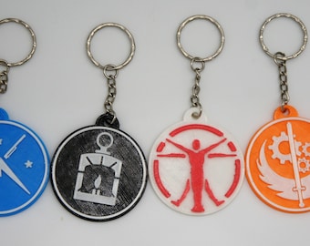 3D printed Fallout Fan Art Keychain