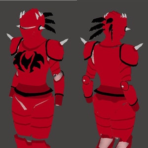 FanMade Old School Runescape Lady&#39;s Fit Dragon Armor Set Pepakura Files Templates for Beginner Crafters For Sheet Material EVA Foam And More