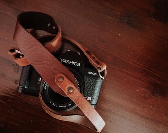 Tracolla in vero CUOIO e pelle personalizzata fotocamera Mirrorless SPEDIZIONE GRATIS Camera Strap marrone leather vintage cinghia macchina