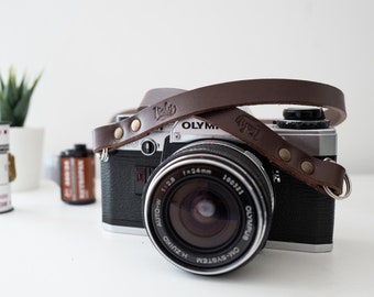 Leather Camera Color Brown Testa Di Handmade in Italy