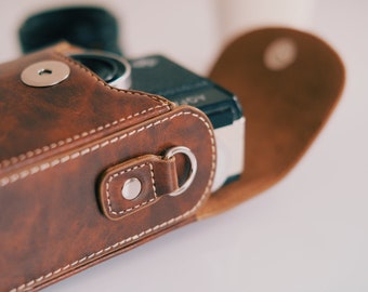 Leather Camera Case With Strap for Compact Camera Sony Rx100