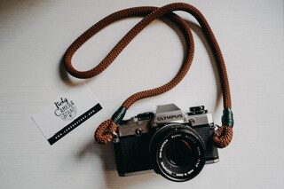UYRVAPE Tracolla Fotocamera In Cotone E Pelle | Corda Da Arrampicata 100cm Per DSLR E Mirrorless
