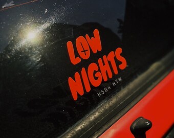 LowNights OG Logo Die Cut Vinyl Sticker