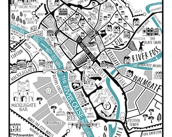 Map of York - Prints