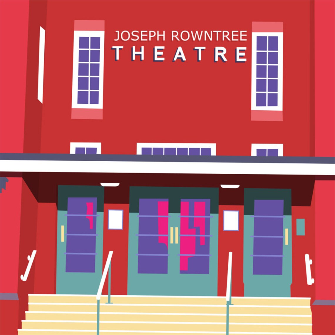 Joseph Rowntree Theatre York Prints Etsy UK