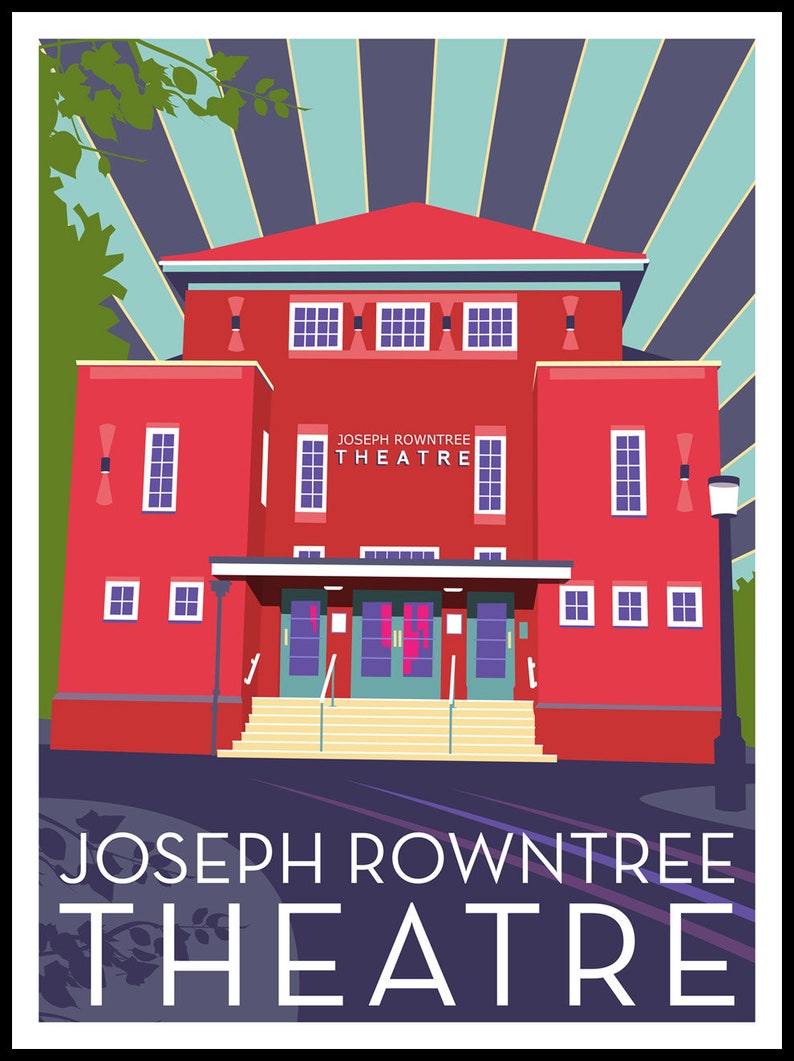 Joseph Rowntree Theatre York Prints Etsy