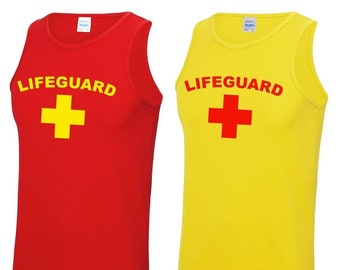 Mens Funny Lifeguard Vests