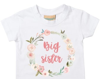 Big Sister Wreath Toddler T-Shirt