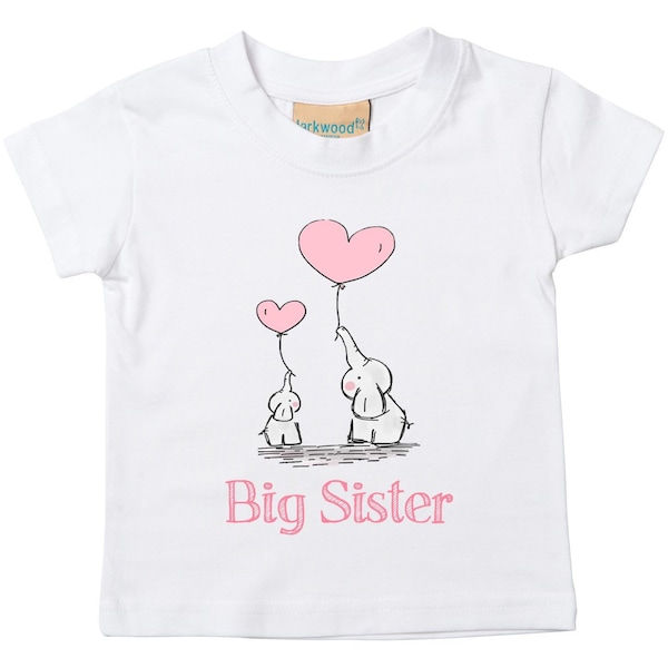 Big Sister Elephant Toddler T-Shirt