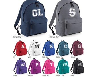 quilted cat initial backpack