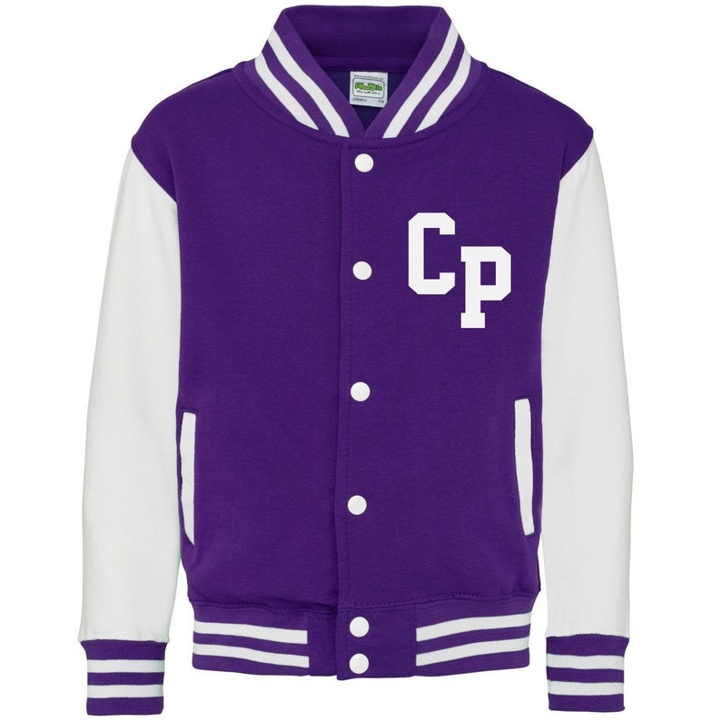 Personalised Initials Kids Varsity Jacket image 8