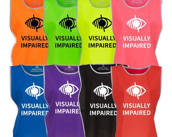 Kids & Adults Visually Impaired Hi-Vis Tabard Waistcoat Reflective Safety Vest