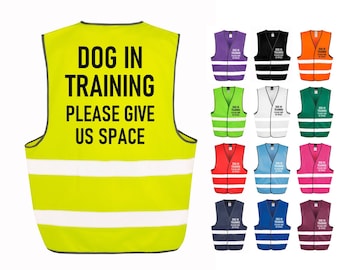 Dog In Training Walking Hi-Vis Waistcoat Reflective Safety Vest