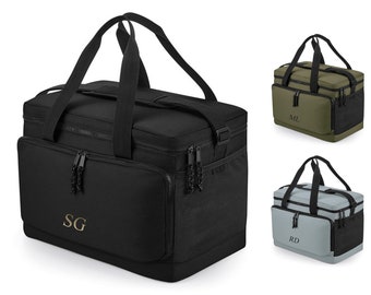 Personalised Initials Monogram Large Cooler Shoulder Bag Insulated Picnic Lunch Gift