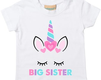 Big Sister Unicorn Toddler T-Shirt