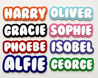 Personalised Kids Name Door Sign – Custom Girls Boys Bedroom Decoration Plate