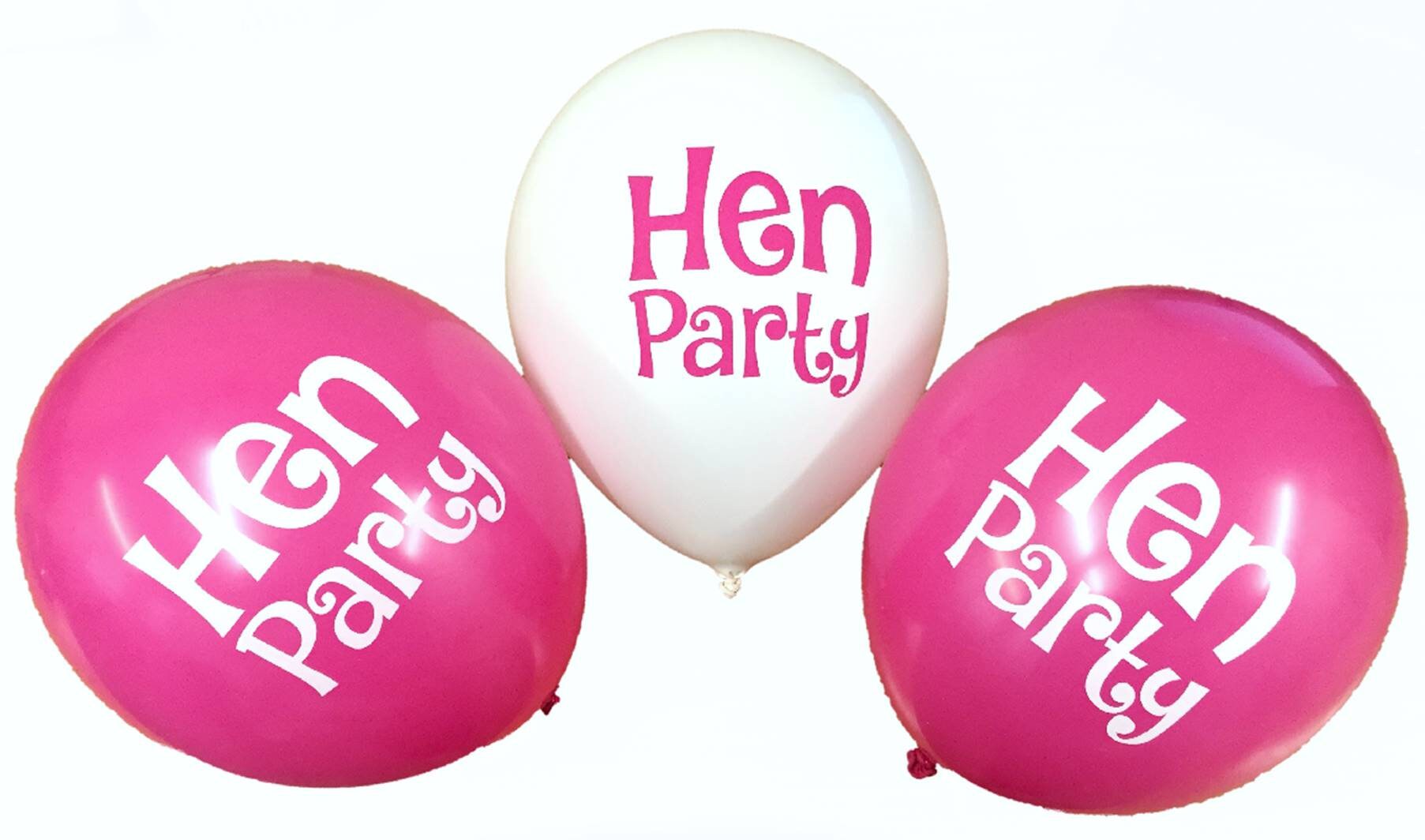 Hen Party 12 Balloons Etsy