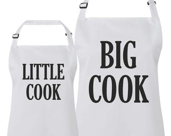 Big & Little Cook Aprons - Adults Childrens Matching Family