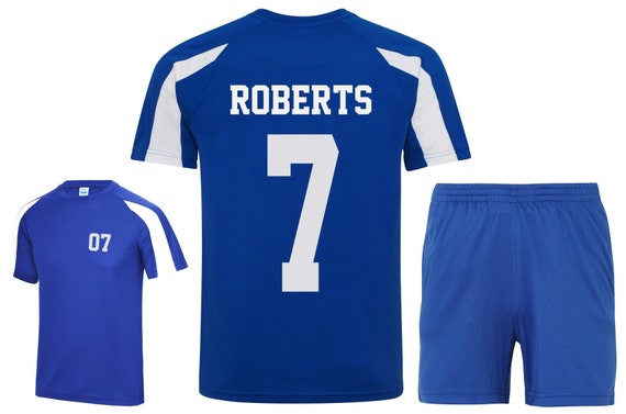 Direct 23 Ltd Kids Personalised Football Kit T-Shirt + Shorts 
