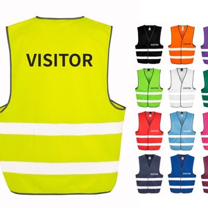 Visitor Hi-Vis Waistcoat Reflective Safety Vest