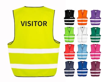 Visitor Hi-Vis Waistcoat Reflective Safety Vest