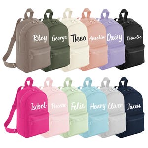 Mini sac à dos personnalisé avec prénom pour école maternelle pour enfants