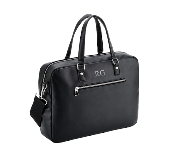 Personalised Initials Monogram Laptop Briefcase Bag