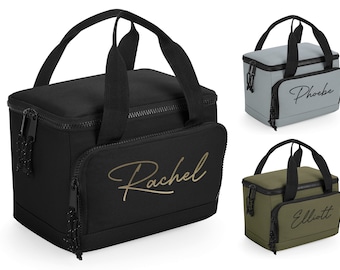Personalised Name Monogram Lunch Cool Bag Insulated Picnic School Gift