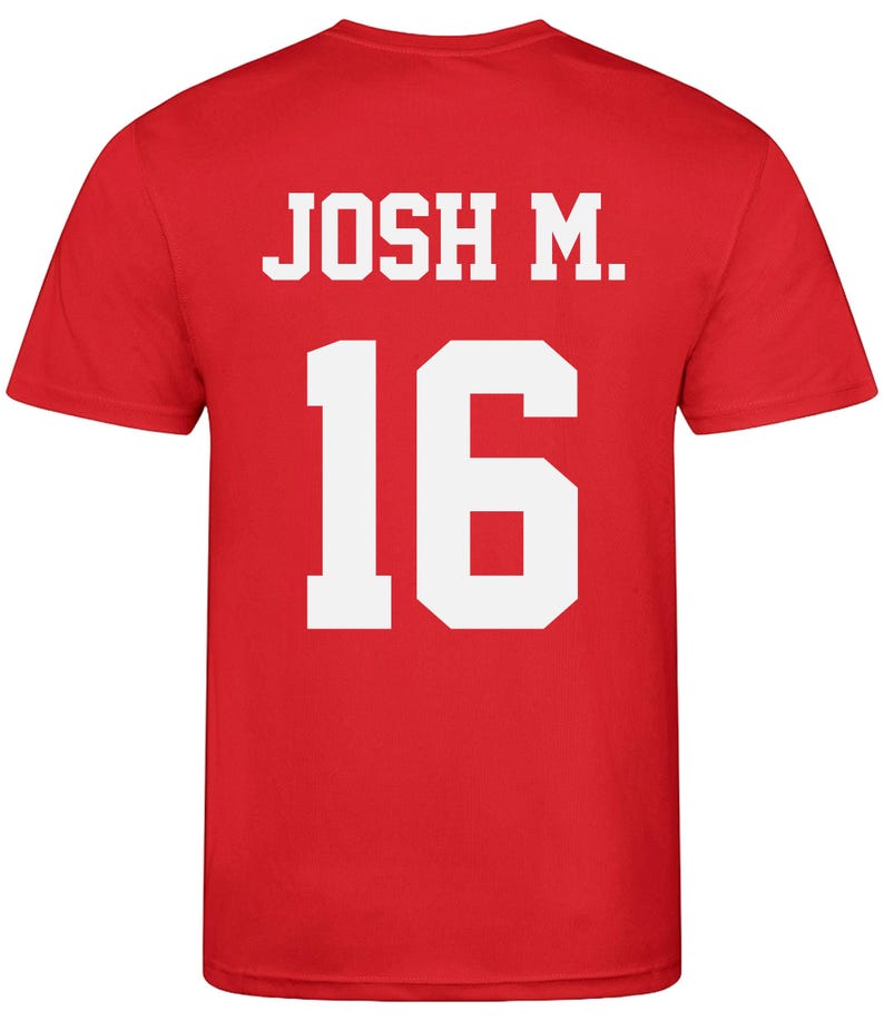 Adults Personalised Football Shirt Sports Kit Custom Initials Team Name Number Bild 7