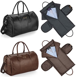 Sac à vêtements fourre-tout week-end monogrammé à initiales personnalisées
