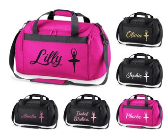 Personalised Name Ballet Dancer Holdall Bag