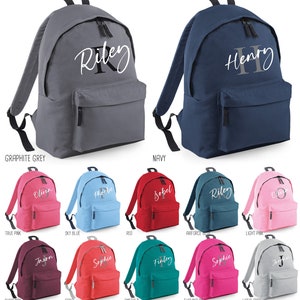 Personalised Letter Name Backpack
