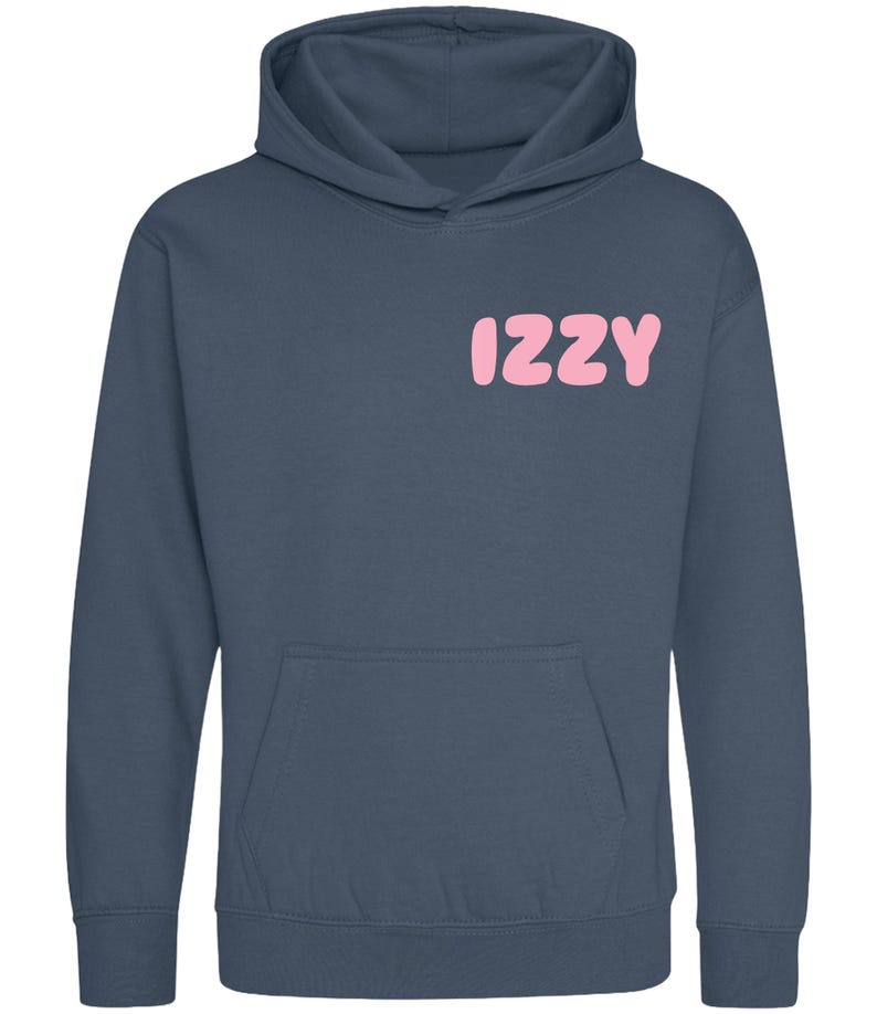 Personalised Bubble Font Name Hoodie (Kids & Adults Sizes) Custom Text Year Established Design immagine 3