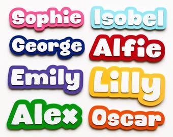 Personalised Kids Name Door Sign – Custom Girls Boys Bedroom Decoration Plate