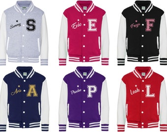 Kids Personalised Varsity Jacket