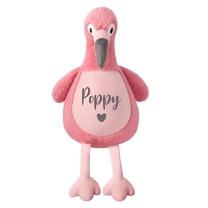 Personalised Name Large Plush Pink Flamingo Teddy Cuddly Toy
