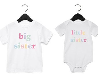 Big and Little Sister Matching T-Shirts and Bodysuits