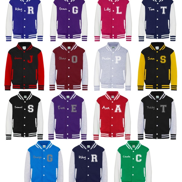 Personalised Adults Varsity Jacket