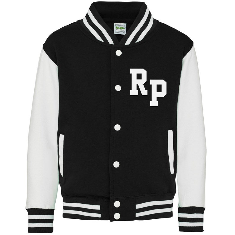 Personalised Initials Kids Varsity Jacket image 7