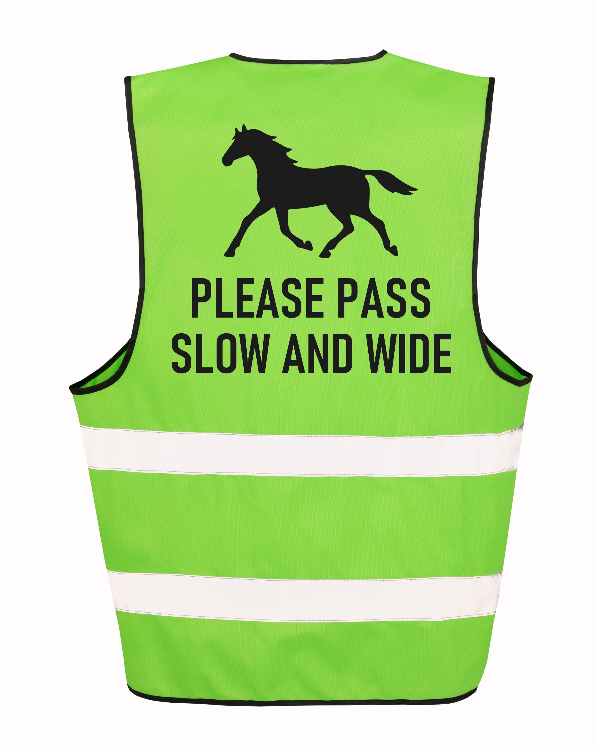 Veste D'équitation HI VIZ Haute Visibilité – Passe Large/lente – Fabriquée UK