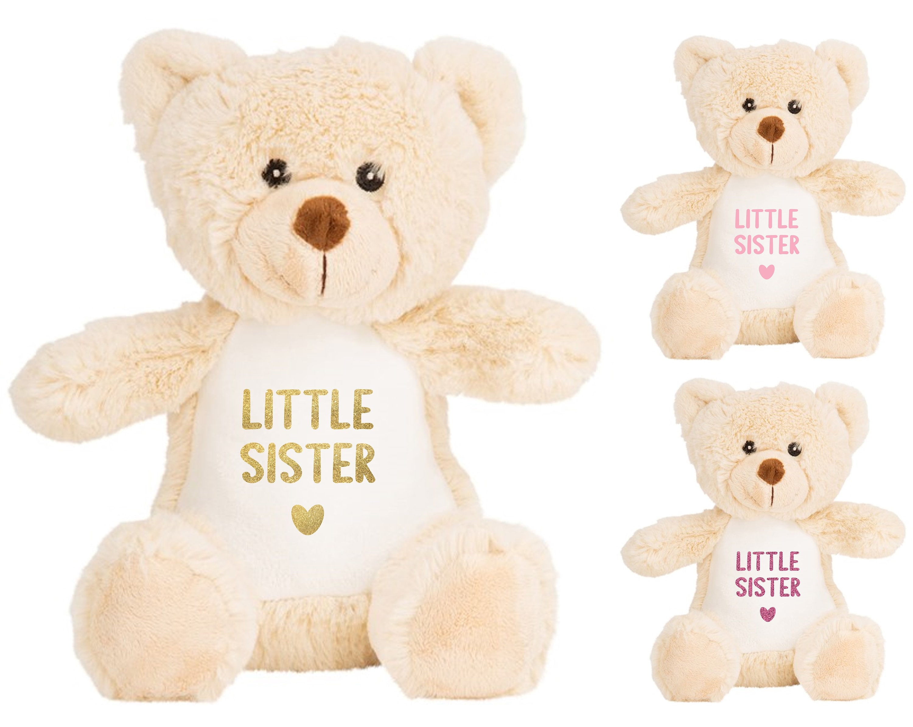 Little Sister Brown Teddy Bear Plush Cuddly Toy Etsy UK