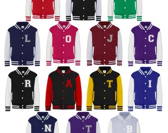 Personalised Initials Adults Varsity Jacket