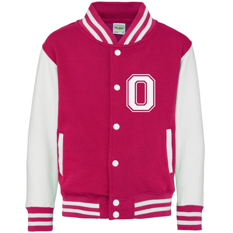 Personalised Initials Kids Varsity Jacket immagine 7