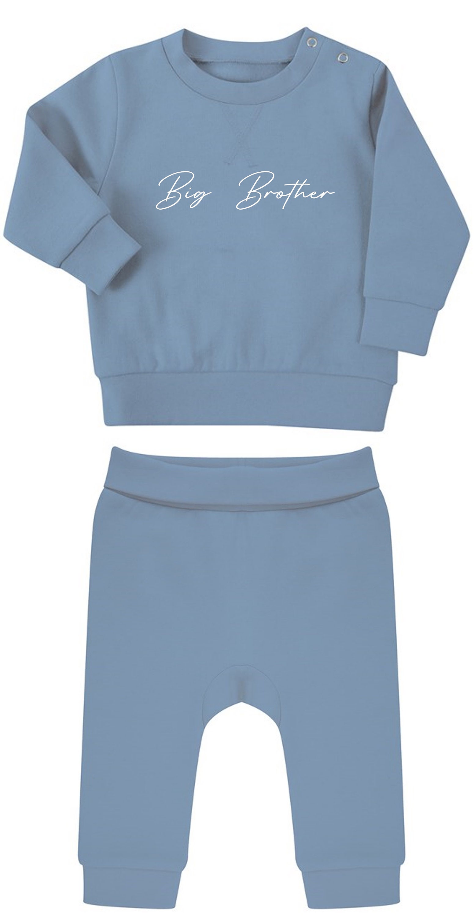 Pull Frères Assortis Garçon - Broderie 'Big Brother/Little Brother' - Coton Tricoté